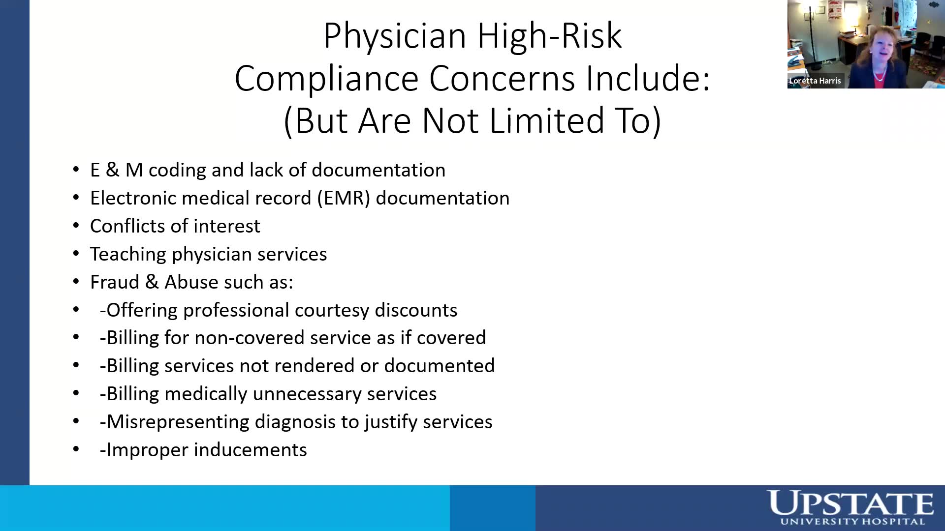 Credentialed Provider Orientation-Institutional Compliance and Ethics ...